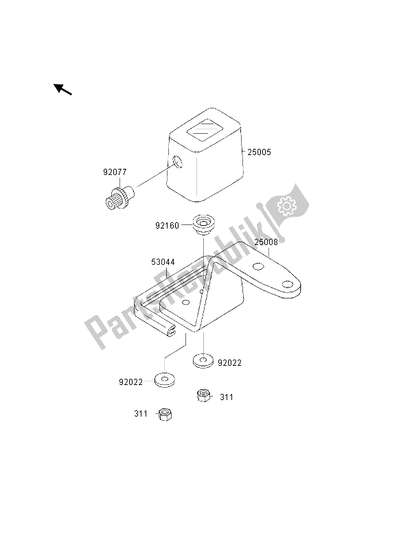 All parts for the Meter of the Kawasaki KLX 300R 1997