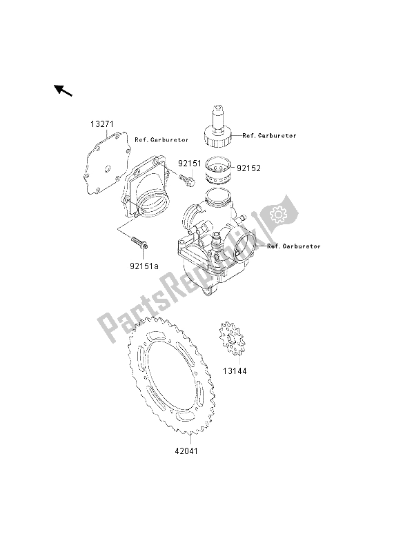 All parts for the Optional Parts of the Kawasaki KMX 125 2002