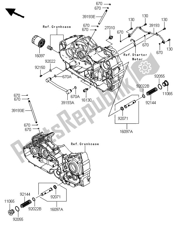 Todas las partes para Filtro De Aceite de Kawasaki VN 1700 Classic Tourer ABS 2014