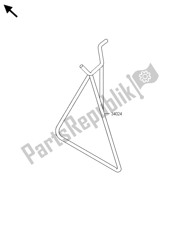 Tutte le parti per il Stand (s) del Kawasaki KX 65 2014