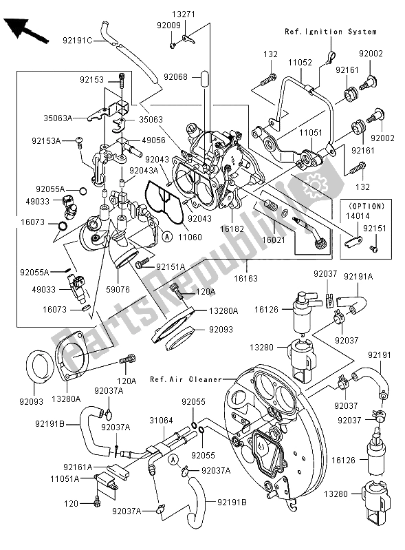 Todas las partes para Acelerador de Kawasaki VN 1600 Classic Tourer 2006