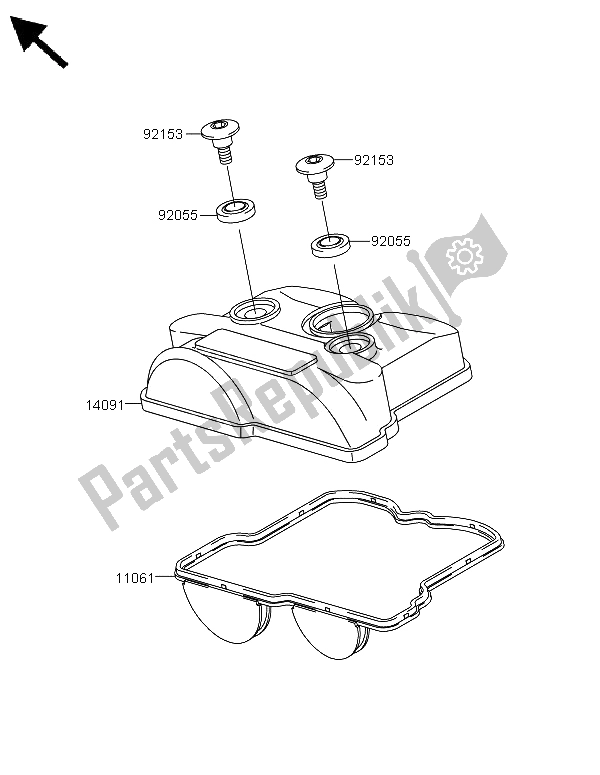 Todas las partes para Cubierta De Tapa De Cilindro de Kawasaki KX 250F 2009