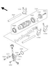 tambour de changement de vitesse et fourchette de changement de vitesse