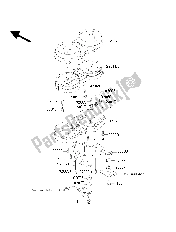 Tutte le parti per il Metro del Kawasaki W 650 2002