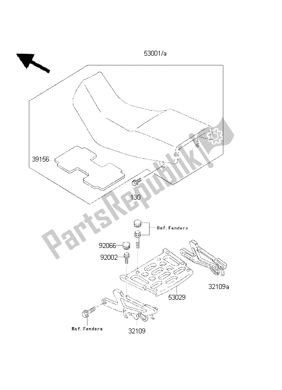 Tutte le parti per il Posto A Sedere del Kawasaki KLE 500 2001