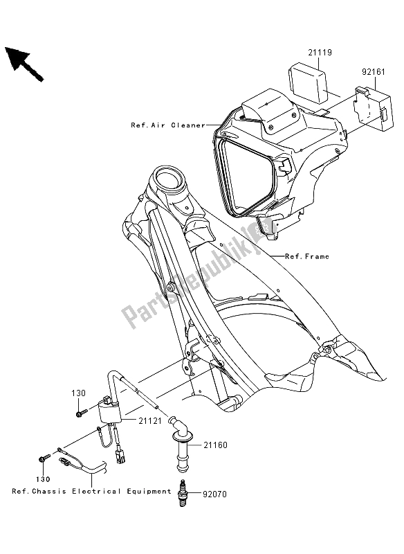 Tutte le parti per il Sistema Di Accensione del Kawasaki KLX 450R 2009