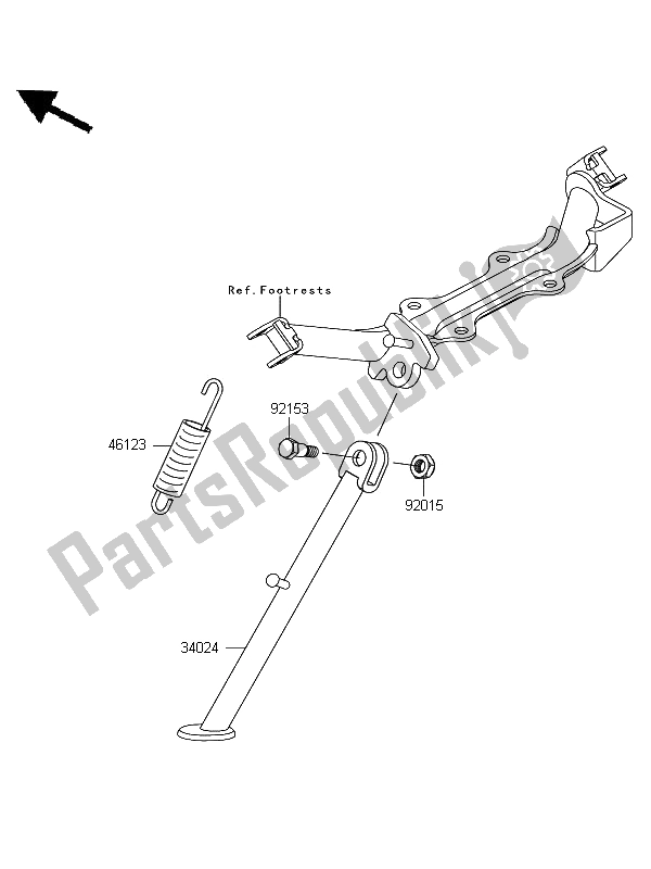 Toutes les pièces pour le Supporter du Kawasaki KLX 110 2012