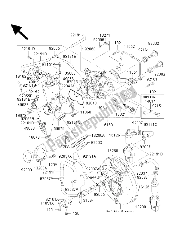 All parts for the Throttle of the Kawasaki VN 1500 Drifter 2002