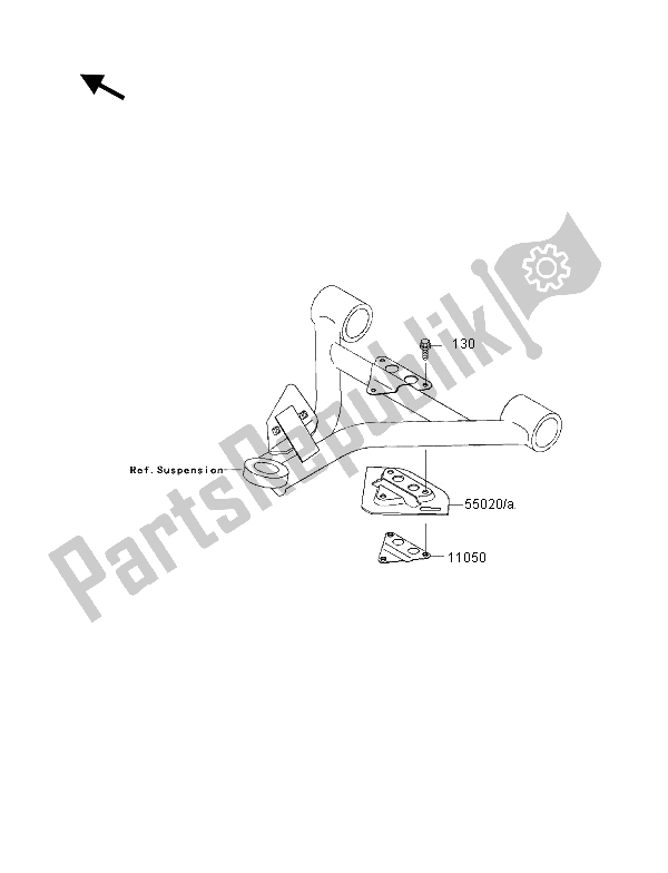 Tutte le parti per il Parti Opzionali (protezione Del Braccio) del Kawasaki KVF 400 4X4 2001