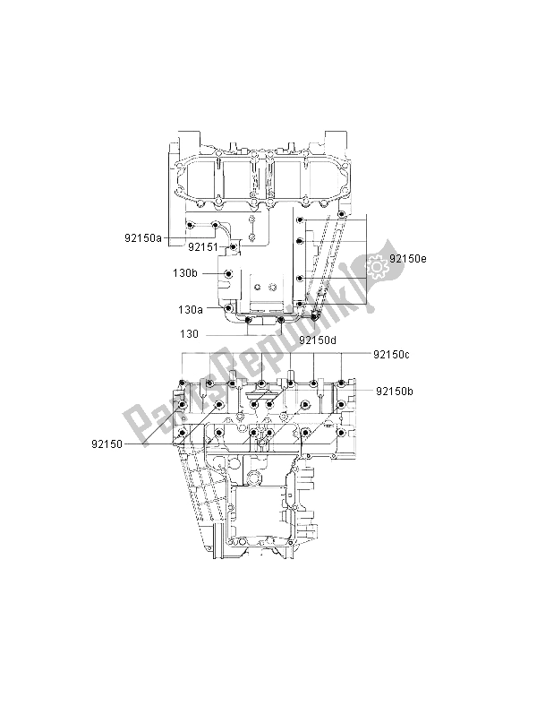 Toutes les pièces pour le Modèle De Boulon De Carter du Kawasaki ZZ R 600 2002