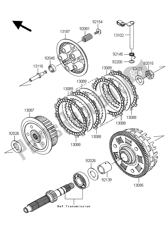 Wszystkie części do Sprz? G? O Kawasaki ER 6F 650 2010