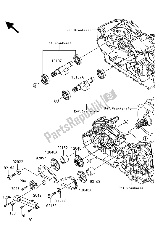 Tutte le parti per il Equilibratore del Kawasaki VN 1700 Voyager Custom ABS 2013