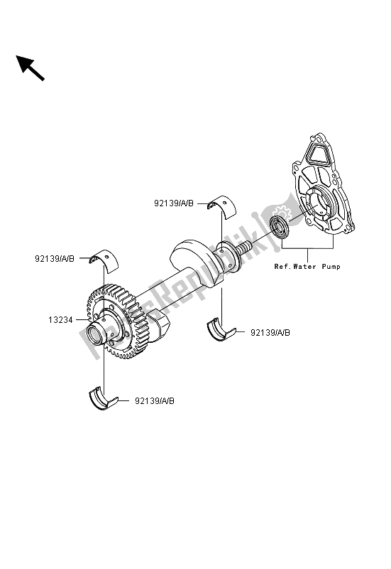 Toutes les pièces pour le Balancier du Kawasaki ER 6F 650 2013