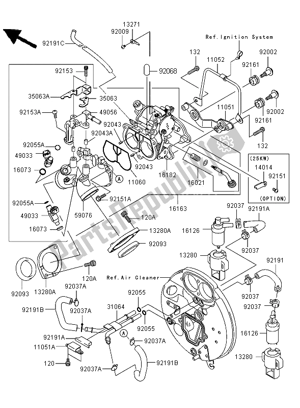 All parts for the Throttle of the Kawasaki VN 1600 Classic 2006