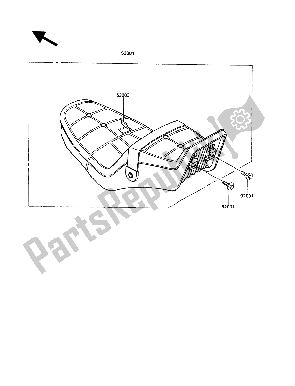 All parts for the Seat of the Kawasaki VN 750 Twin 1988