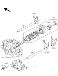 tambour de changement de vitesse et fourchette de changement de vitesse