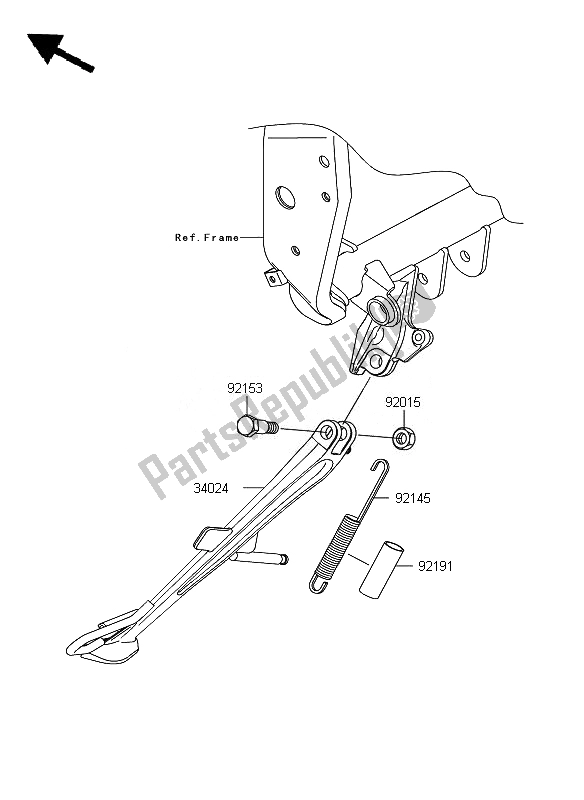 Toutes les pièces pour le Supporter du Kawasaki Z 750 ABS 2007