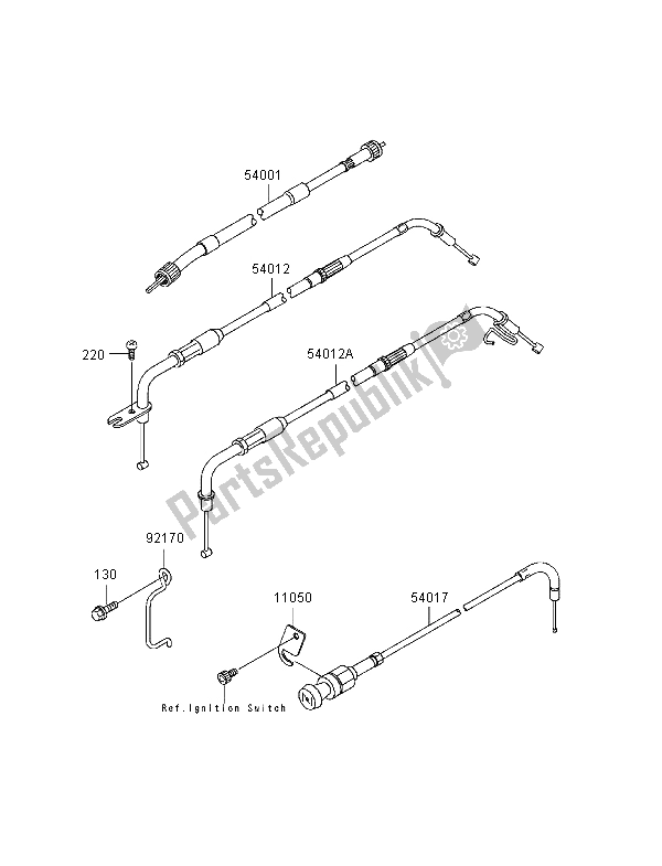 Todas las partes para Cables de Kawasaki VN 1500 Classic Tourer 1998