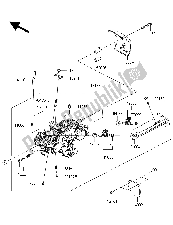 All parts for the Throttle of the Kawasaki W 800 2012