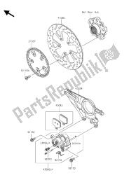 Levier frein avant Kawasaki 132360770