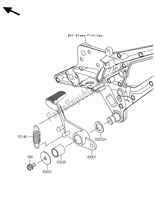 Todas las partes para Pedal De Freno de Kawasaki Z 800 2014