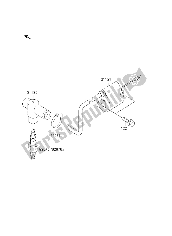 Alle onderdelen voor de Ontbrandingssysteem van de Kawasaki KX 65 2002