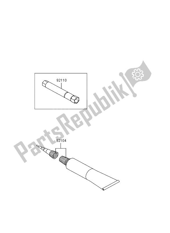 Alle onderdelen voor de Eigenaars Tools van de Kawasaki KLX 110 2002