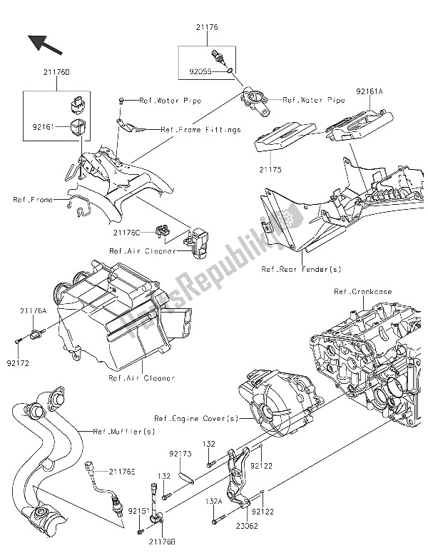 Todas las partes para Inyección De Combustible de Kawasaki Z 300 2016