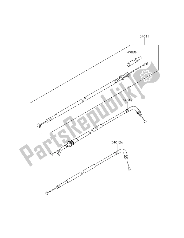 All parts for the Cables of the Kawasaki Z 300 ABS 2015