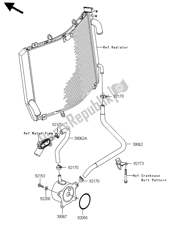 Todas las partes para Enfriador De Aceite de Kawasaki ZZR 1400 ABS 2012