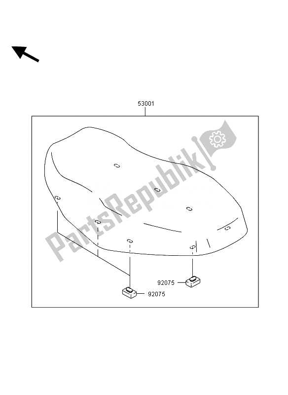 Todas las partes para Asiento de Kawasaki KVF 360 4X4 2010