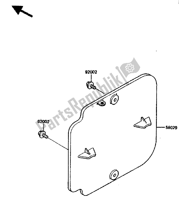 Tutte le parti per il Accessorio del Kawasaki KX 125 1987