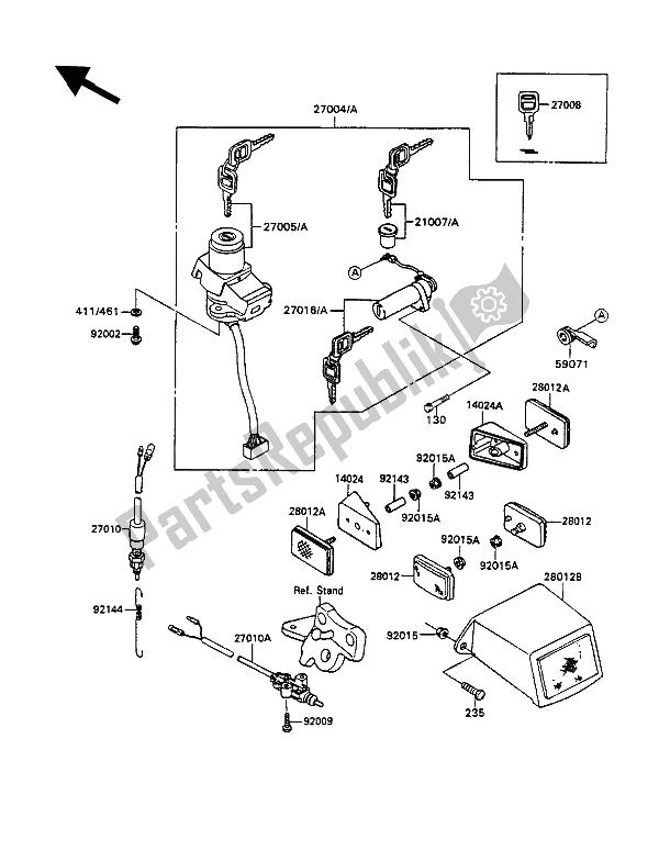 Todas las partes para Switch De Ignición de Kawasaki ZXR 750 1990