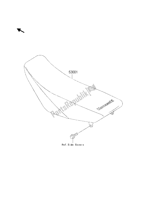 All parts for the Seat of the Kawasaki KX 85 SW 2002