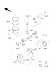 vilebrequin et piston