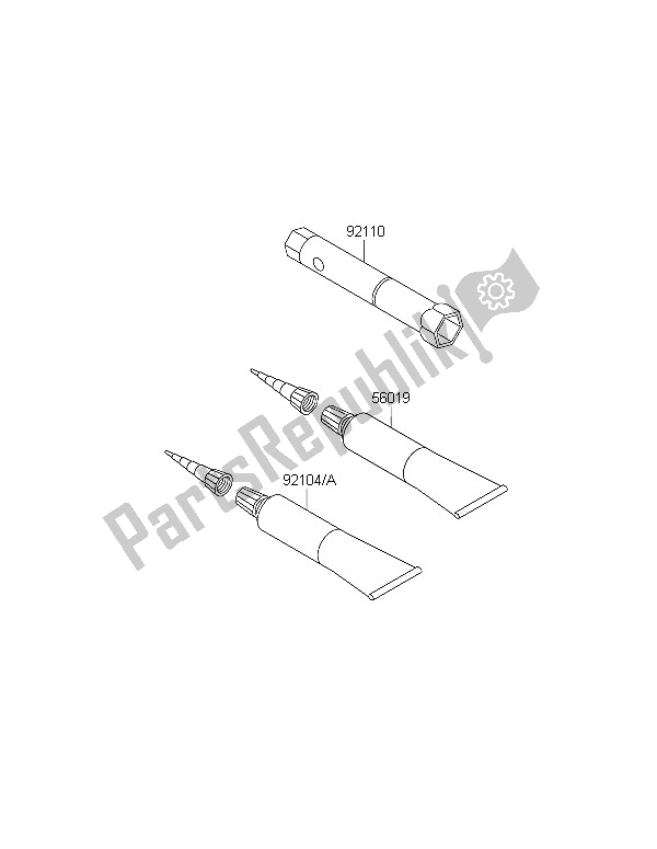 All parts for the Owners Tools of the Kawasaki KLX 110 2016