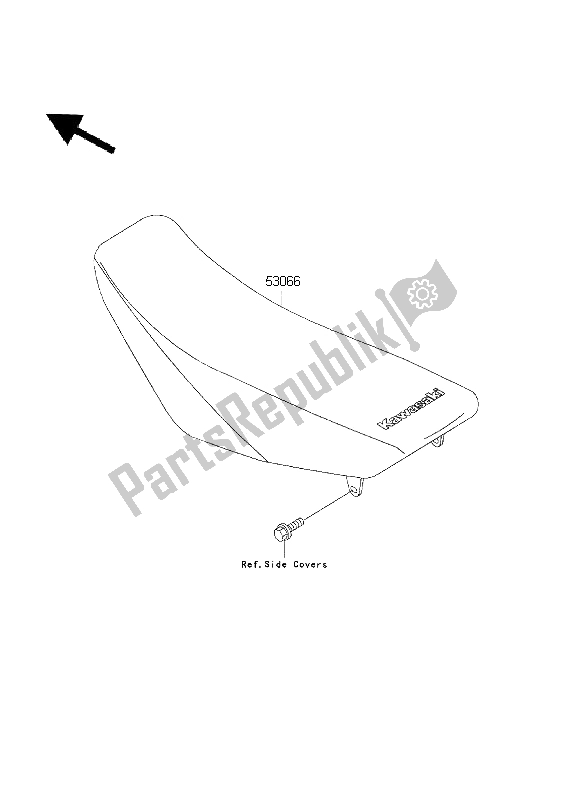 Wszystkie części do Siedzenie Kawasaki KX 85 SW 2003