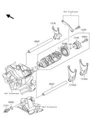 GEAR CHANGE DRUM & SHIFT FORK