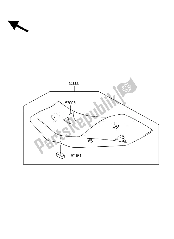 Todas las partes para Asiento de Kawasaki ER 6F 650 2010