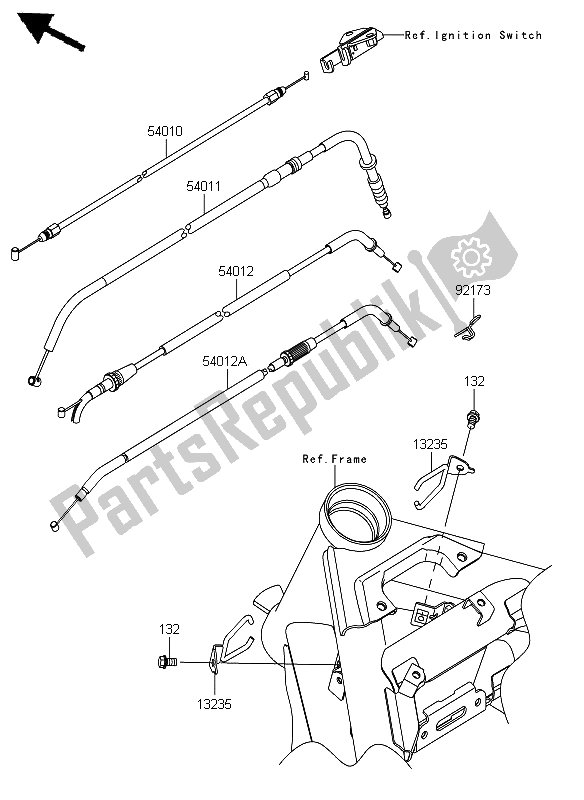 Wszystkie części do Kable Kawasaki ER 6N 650 2012