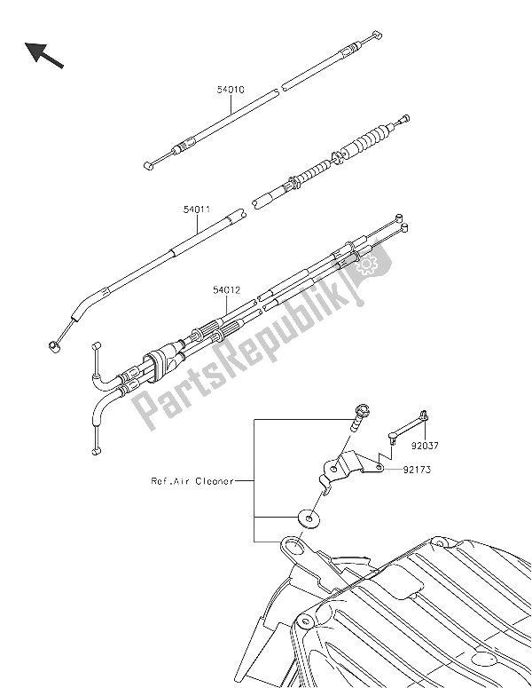 All parts for the Cables of the Kawasaki Ninja ZX 6R 600 2016