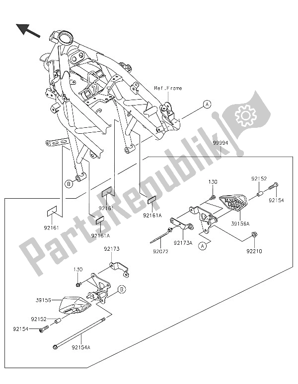 All parts for the Accessory (engine Slider) of the Kawasaki Z 250 SL 2016