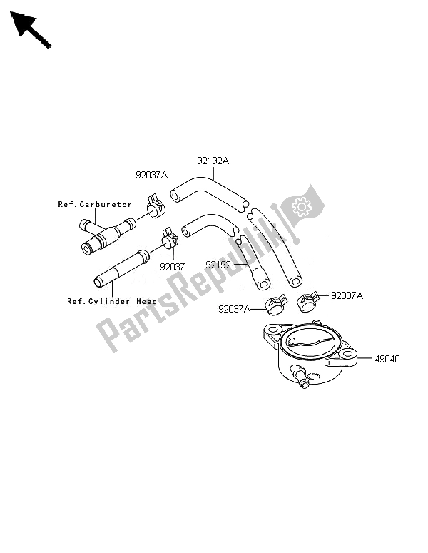 Tutte le parti per il Pompa Di Benzina del Kawasaki Brute Force 650 4X4I 2014