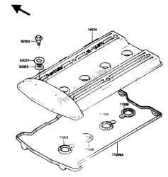 coperchio testata (zx750ge000001 006883)