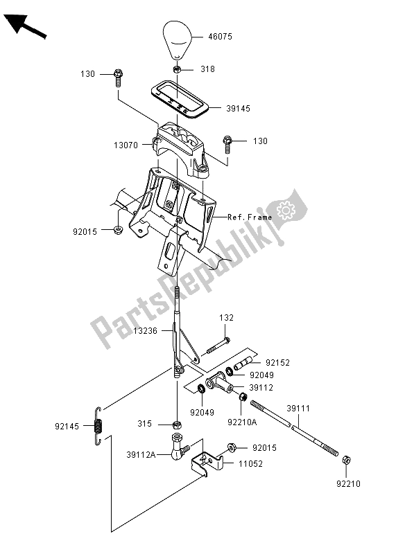 Todas las partes para Controlar de Kawasaki KVF 750 4X4 2012