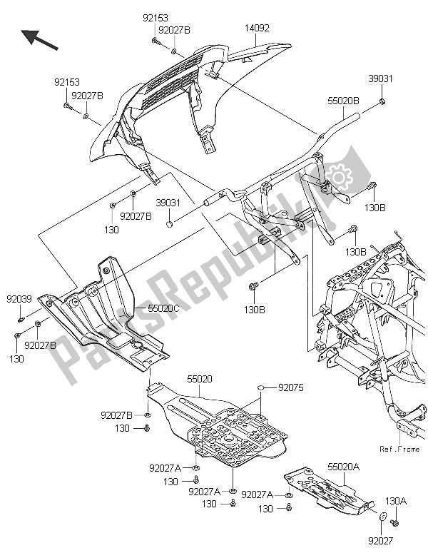 All parts for the Guard(s) of the Kawasaki Brute Force 750 4X4I EPS 2016