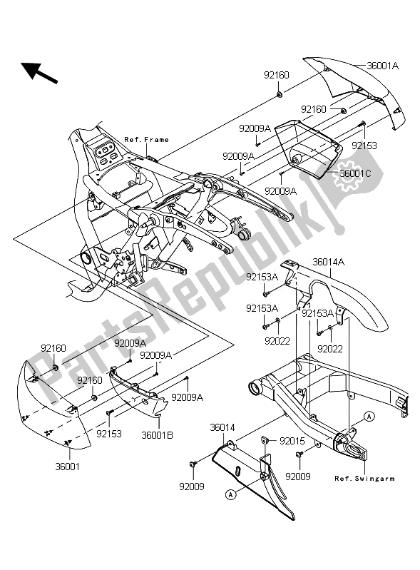 All parts for the Side Covers & Chain Cover of the Kawasaki VN 1700 Classic ABS 2010