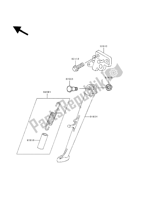 Todas as partes de Ficar do Kawasaki ZXR 400 1991