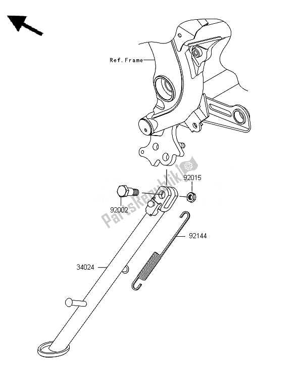 Wszystkie części do Stoisko Kawasaki Versys 650 2010