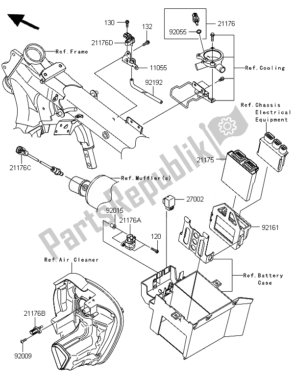 Todas as partes de Injeção De Combustível do Kawasaki VN 1700 Voyager Custom ABS 2014